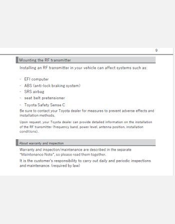 toyota axio 2015-2016 owners manual in english